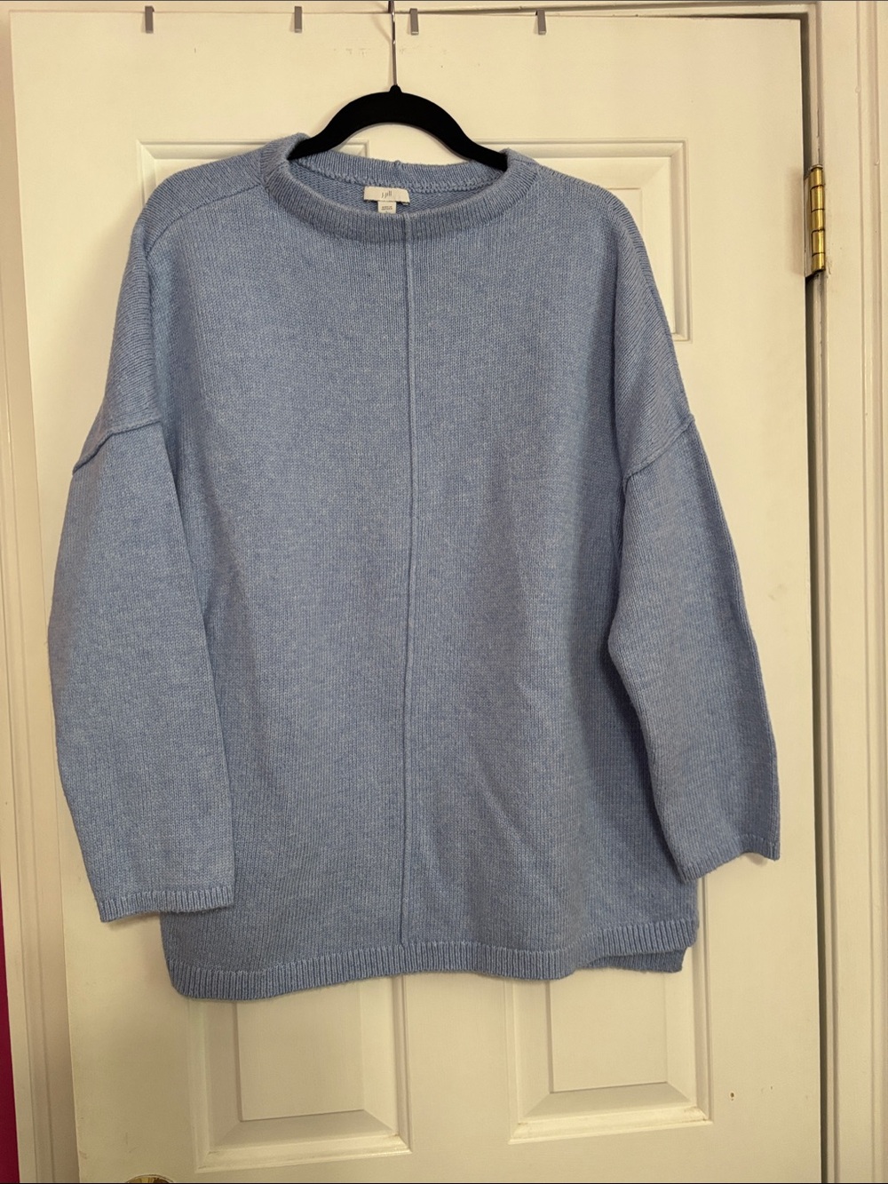 J. Jill Light Blue Crewneck Sweater